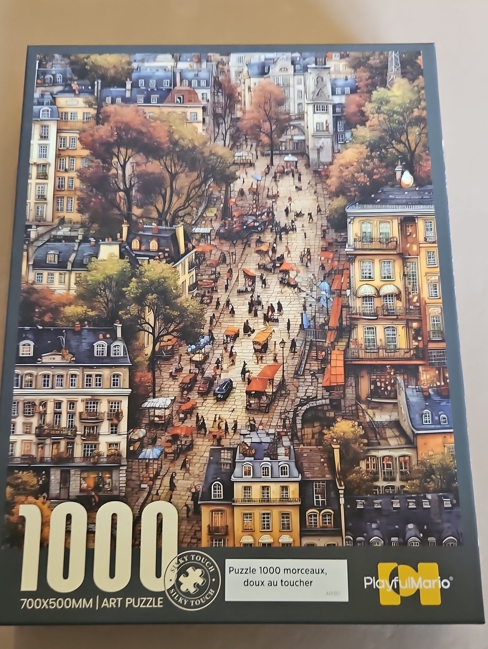 1000-Piece Cityscape Puzzle in Warm Autumn Colors